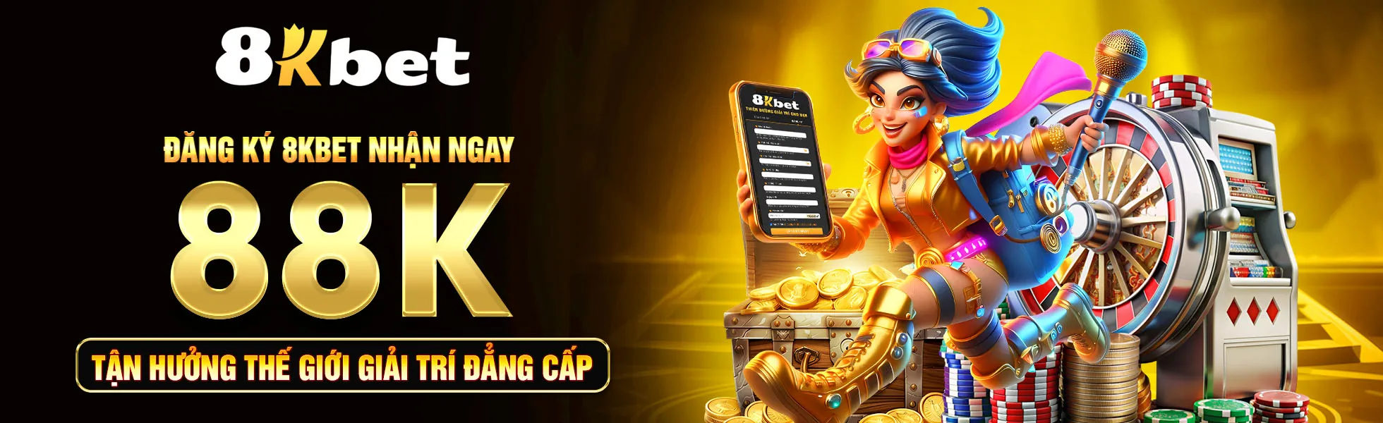 8KBET - 8Kbet.Com | Đăng Ký Tám Ca Bet Nhận 88K Miễn Phí banner trang chủ 8kbet